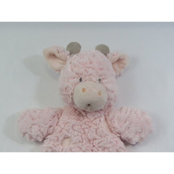 Demdaco Gracie Giraffe Rattle Blankie Plush Lovey Baby Security Blanket Cozies - Picture 2 of 9